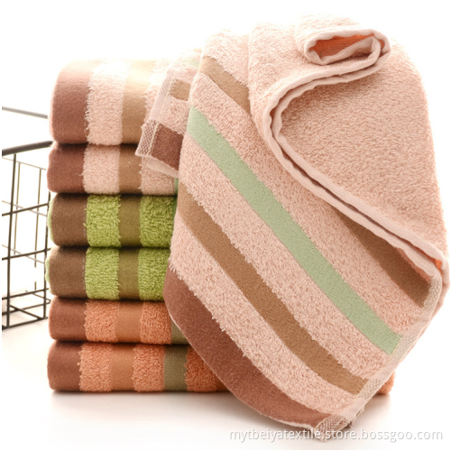 Bamboo Fiber Gym Face Towel With Color Ribbon Spot Wholesale